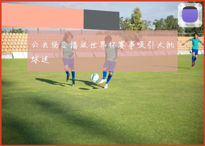 公共场合播放世界杯赛事吸引大批球迷