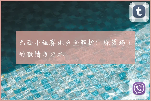 巴西小组赛比分全解析:绿茵场上的激情与泪水